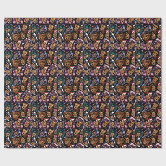 AIREDALE TERRIER CADEAUPAPIER (Vlak)