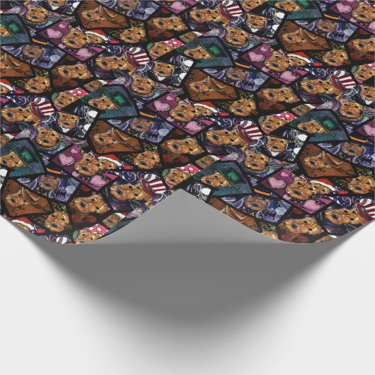 AIREDALE TERRIER CADEAUPAPIER (Hoek)