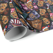 AIREDALE TERRIER CADEAUPAPIER (Rol Hoek)