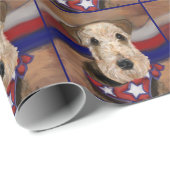 AIREDALE TERRIER CADEAUPAPIER (Rol Hoek)