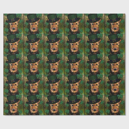 AIREDALE TERRIËR CADEAUPAPIER (Vlak)