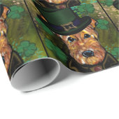 AIREDALE TERRIËR CADEAUPAPIER (Rol Hoek)