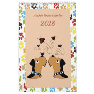 Airedale Terrier Calendar Kalender