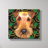 Airedale Terrier Canvas Afdruk (Voorkant)