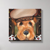 AIREDALE TERRIER CANVAS AFDRUK (Voorkant)