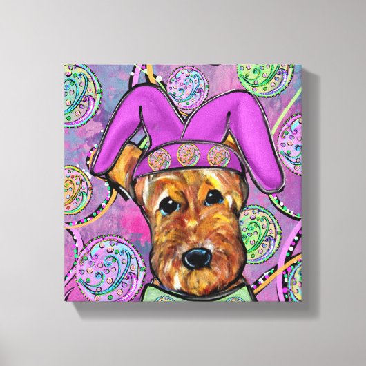AIREDALE TERRIER CANVAS AFDRUK (Voorkant)