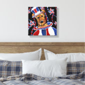 AIREDALE TERRIER CANVAS AFDRUK (Insitu (Slaapkamer))
