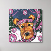 AIREDALE TERRIER CANVAS AFDRUK (Voorkant)