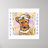 AIREDALE TERRIER CANVAS AFDRUK (Voorkant)