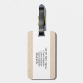 Airedale Terrier Cartoon Hond met aangepaste tekst Bagagelabel (Achterkant verticaal)