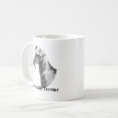 Airedale Terrier Charcoal Koffiemok (Voorkant links)
