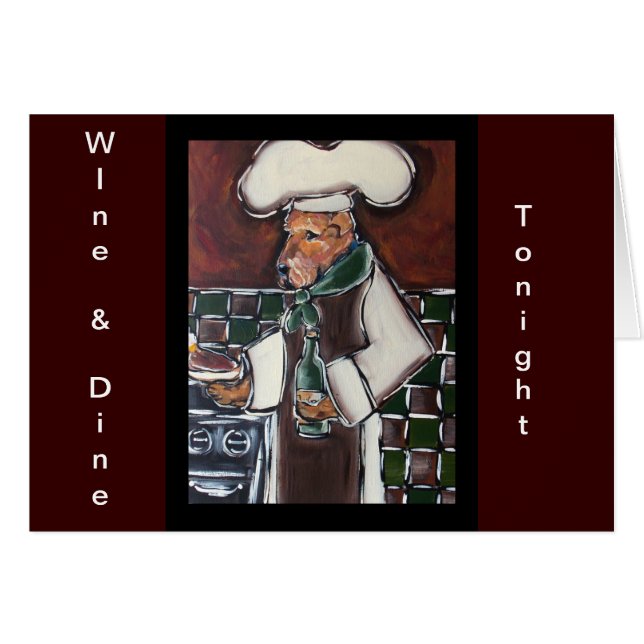 AIREDALE TERRIER CHEF (Voorkant Horizontaal)