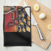 Airedale Terrier Chef     Theedoek (Quarter Fold)