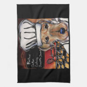 Airedale Terrier Chef     Theedoek (Verticaal)