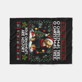 Airedale Terrier Christmas Tree Decorations Dog Lo Fleece Deken (Voorkant (Horizontaal))