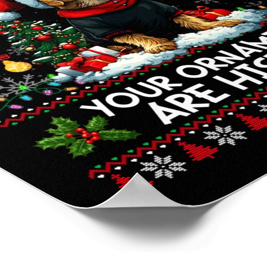 Airedale Terrier Christmas Tree Decorations Dog Lo Poster (Hoek)