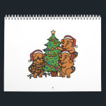 Airedale Terrier Christmas Tree Kalender<br><div class="desc">This Airedale Terrier Christmas Tree design makes a great gift for a Airedale Terrier owner. It features a Airedale Terrier dog illustrations.</div>