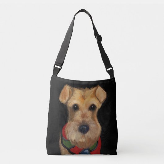 Airedale Terrier Crossbody Tas (Voorkant)