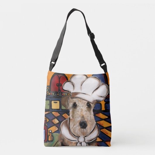 AIREDALE TERRIER CROSSBODY TAS (Achterkant)