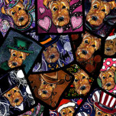 AIREDALE TERRIER CROSSBODY TAS