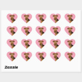 Airedale Terrier Cute Hond Kop Op Roze Harten Hart Sticker (Vel)