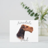 Airedale Terrier Dad 2 Briefkaart (Staand voorkant)