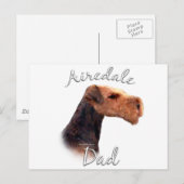 Airedale Terrier Dad 2 Briefkaart (Voorkant / Achterkant)