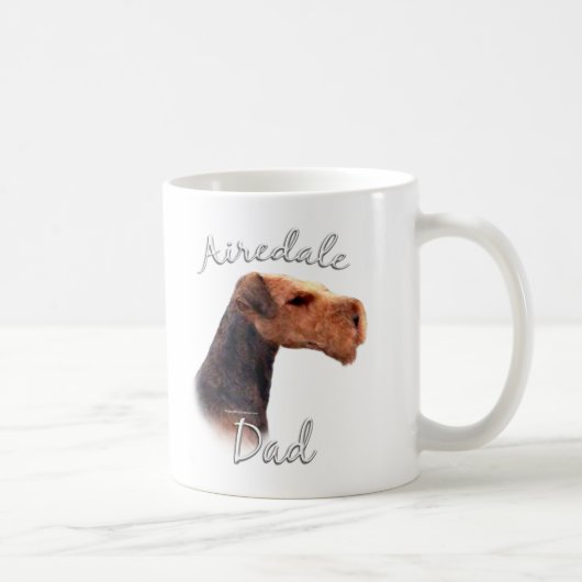 Airedale Terrier Dad 2 Koffiemok (Rechts)