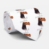 Airedale Terrier Dad 2 Stropdas (Opgerold)