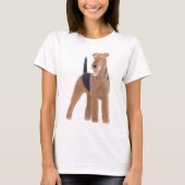 Airedale Terrier Dames Babydoll Shirt (Voorkant)