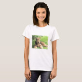 Airedale Terrier-dames uitgerust met T-Shirt (Voorkant volledig)