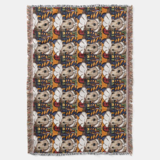 Airedale Terrier Deken (Voorkant Verticaal)