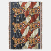 AIREDALE TERRIER DEKEN (Voorkant Verticaal)