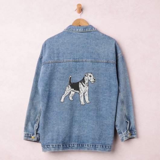 Airedale Terrier Denim Jacket (Hangar)