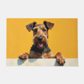 Airedale Terrier deurmat Kunst (Voorkant)