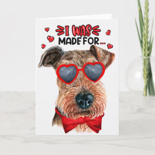 Airedale Terrier die van je Valentijn houdt Feestdagen Kaart