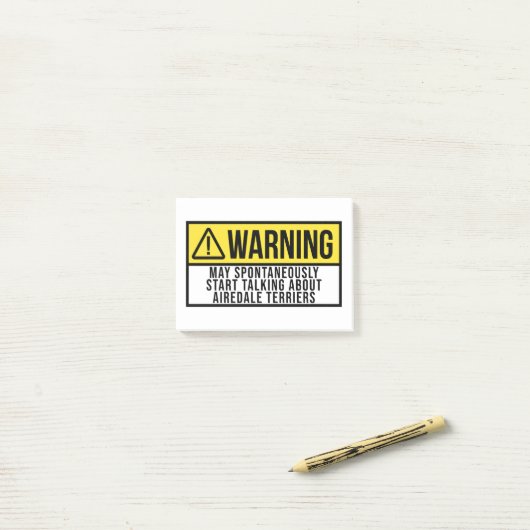 Airedale Terrier Dog - Airedale Terriers Lover Post-it® Notes (Op bureau)