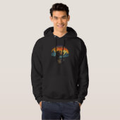 Airedale Terrier Dog and Sun Rising Over Mountains Hoodie (Voorkant volledig)