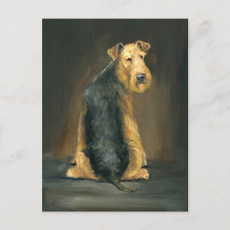 Airedale Terrier Dog Art Briefkaart