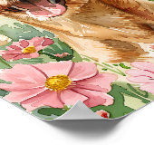 Airedale Terrier Dog Art – Waterverf muurprint Poster (Hoek)