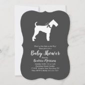 Airedale Terrier Dog Baby shower Geslacht Neutraal Kaart (Voorkant)