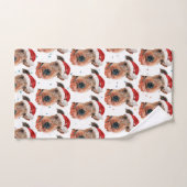 Airedale Terrier Dog Breed Christmas Handdoek (Handdoek)