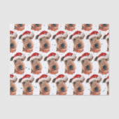 Airedale Terrier Dog Breed Christmas Tissuepapier (Voorkant)