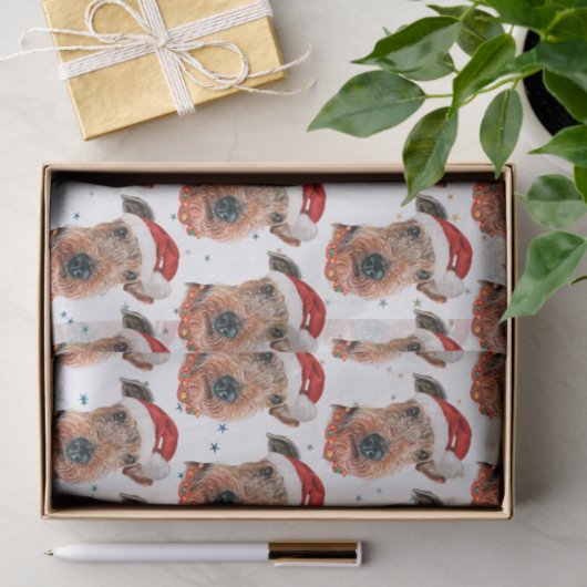 Airedale Terrier Dog Breed Christmas Tissuepapier (Geschenk)