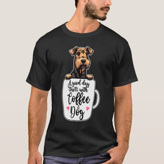 Airedale Terrier Dog Coffee Mug Dog T-shirt (Voorkant)
