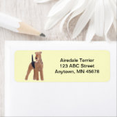 Airedale Terrier Dog Etiket (Insitu)