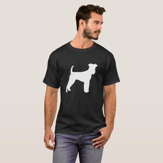 Airedale Terrier Dog Evolution Retro  T-shirt (Voorkant volledig)