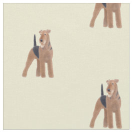 Airedale Terrier Dog Fabric Stof