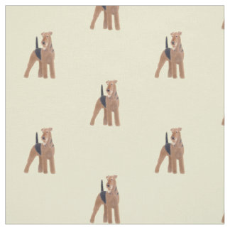 Airedale Terrier Dog Fabric Stof