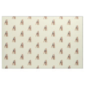 Airedale Terrier Dog Fabric Stof (Fat Quarter)